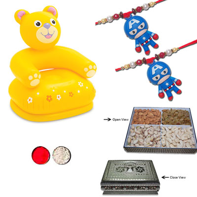 "Kids Rakhi - KID 7520A- 010- (2 RAKHIS) - Click here to View more details about this Product